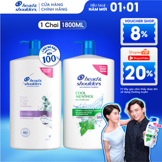  Dầu Gội Sạch Gàu HEAD & SHOULDERS Bạc Hà Mát Lạnh  Giảm Ngứa Da Đầu - Chai 1800ML 