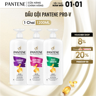  Dầu Gội PANTENE Pro-V Ngăn Rụng Tóc  Phục Hồi Hư Tổn  Suôn Mượt Óng Ả - Chai 1200ML 