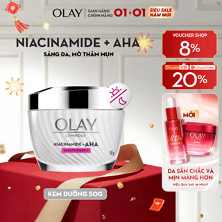  Kem Dưỡng Ẩm OLAY LUMINOUS NIACINAMIDE AHA Sáng Da Mờ Thâm Mụn 50G 