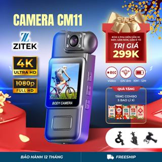   CHÍNH HÃNG  Camera CM11 quay phim 4K cầm tay nhỏ gọn chống rung ghi âm siêu nét kết nối điện thoại OTG tiện dụng 