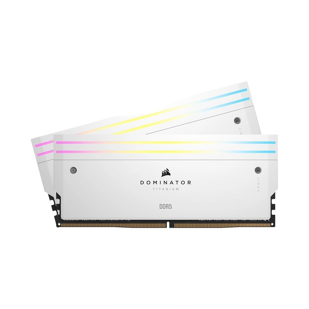 Ram PC Corsair Dominator Titanium White 64GB 6600MHz DDR5 (2x32GB) CL32 New chính hãng BH 36T