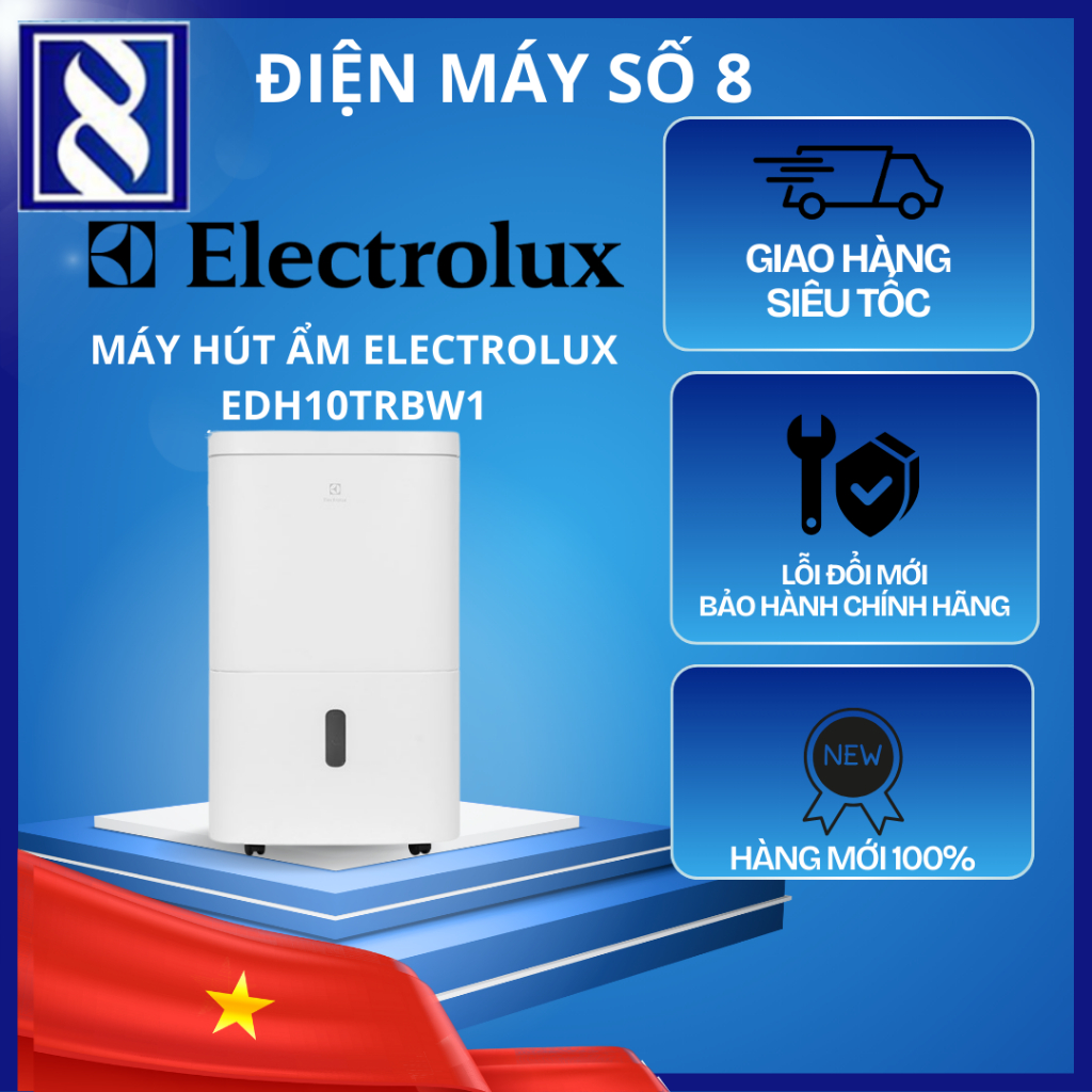 Điện Máy Số 8 | EDH10TRBW1 | Máy hút ẩm Electrolux EDH10TRBW1 - Chính Hãng