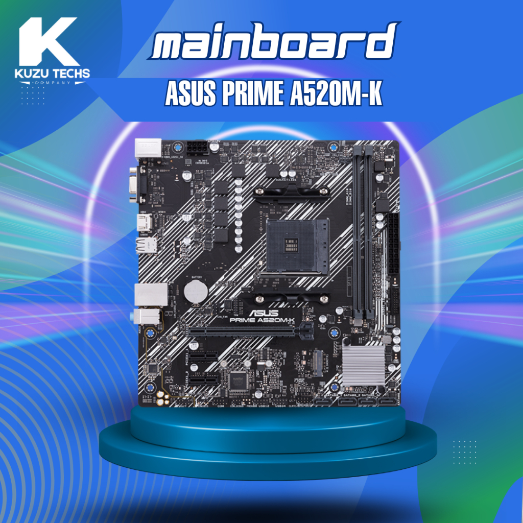 Main ASUS PRIME A520M-K Socket AM4 | Hỗ Trợ Ryzen 3/5/7 3000–5000 | M.2 NVMe | Ổn Định
