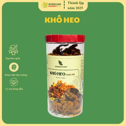 Khô Heo Cháy Tỏi GARDEN FARM Hũ 250g