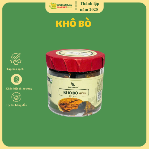 Khô bò miếng GARDEN FARM hũ 150g