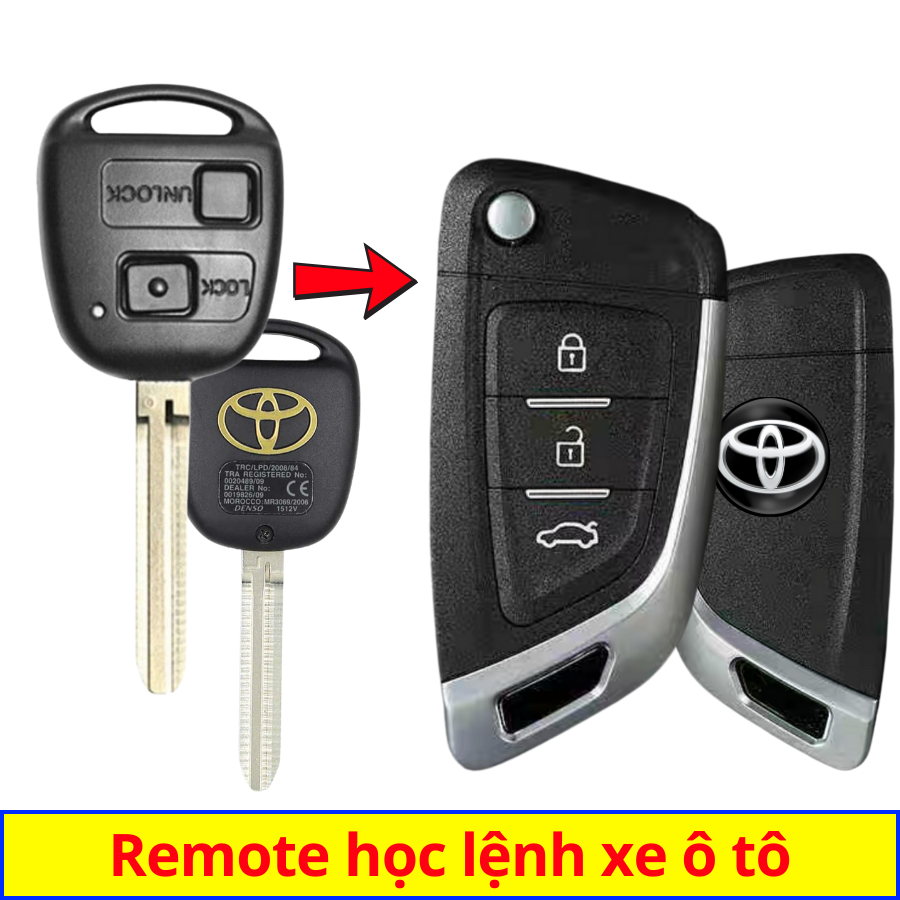 Chìa khóa độ gập Toyota Land Cruiser Parado 1998-2007 mẫu V14