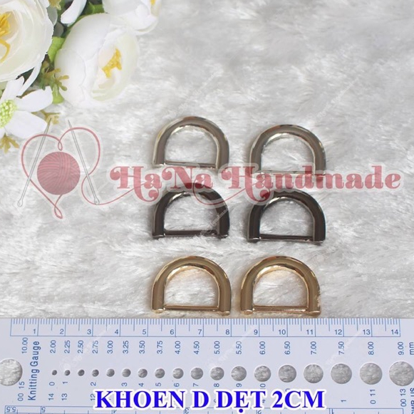 Khoen D dẹt / D dẹp 2cm 27k/cặp