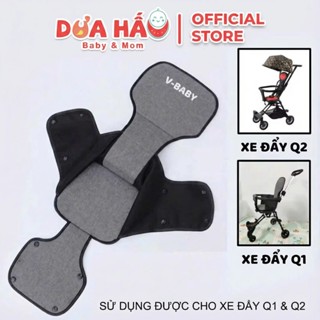 [ PK ] Phụ Kiện Đệm Lót Và Mái Che Xe Đẩy Q1 - Q2 Hãng V-Baby