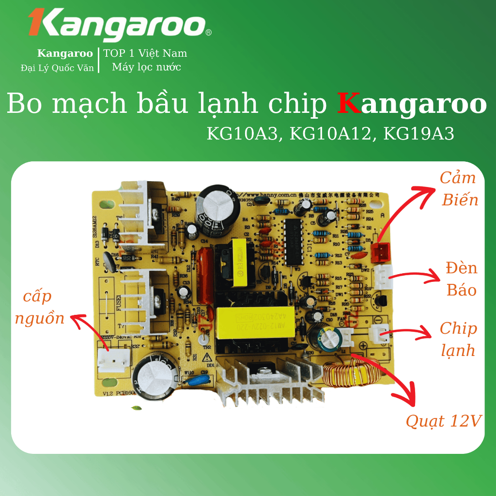 [Chính Hãng] Bo Mạch Cho Cây Nóng Lạnh & Máy Lọc Nước Chạy Chíp  KG10A3, KG3331, KG32N, KG31A3