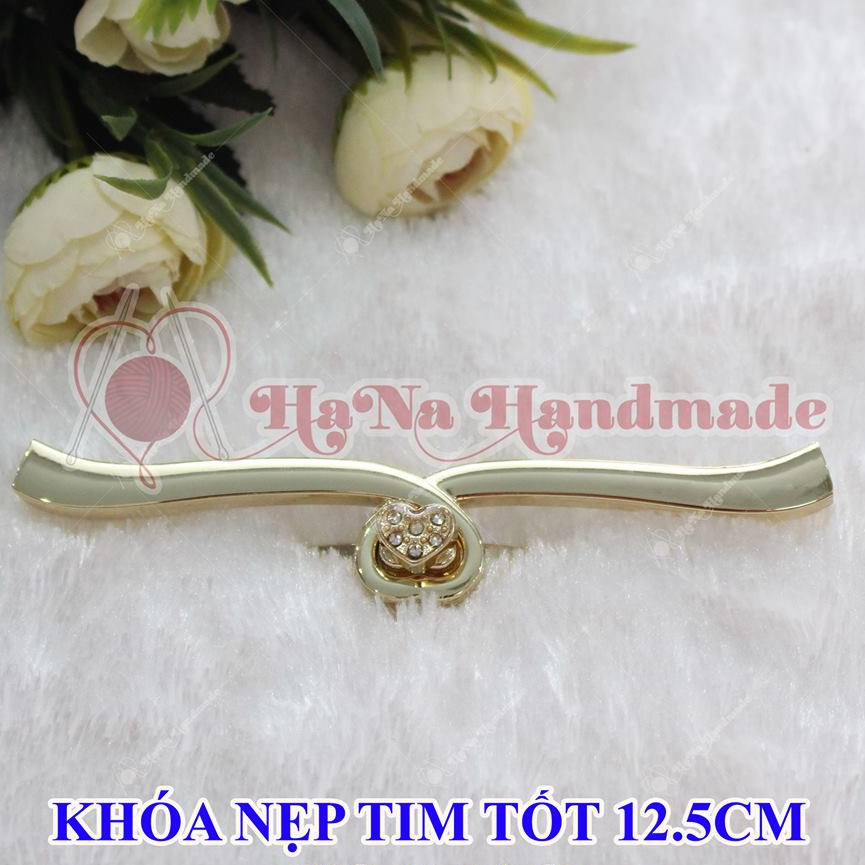 Khóa Nẹp Tim 12.5cm (Màu: Vàng, Đen) 40k/cái