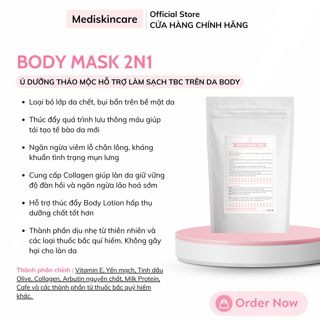 Ủ dưỡng thảo mộc [ Bột tắm ]