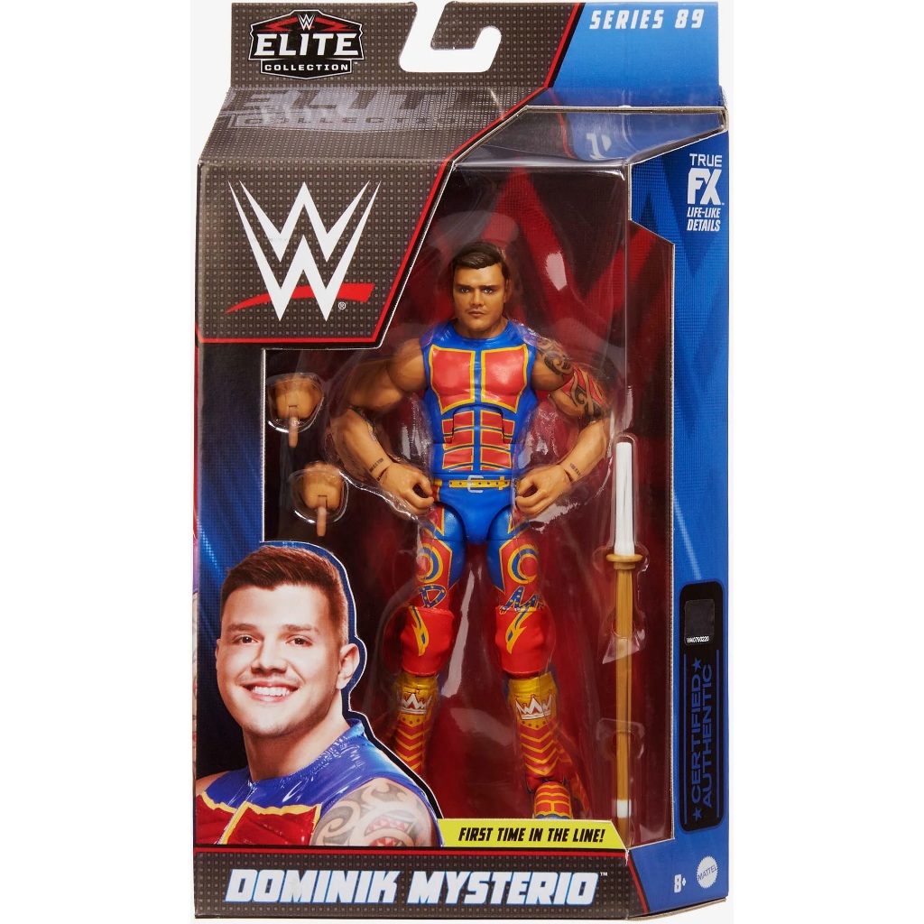 (New – Nguyên Seal) Mô Hình WWE Dominik Mysterio - Elite 89 (Có Ảnh Chụp Thật)