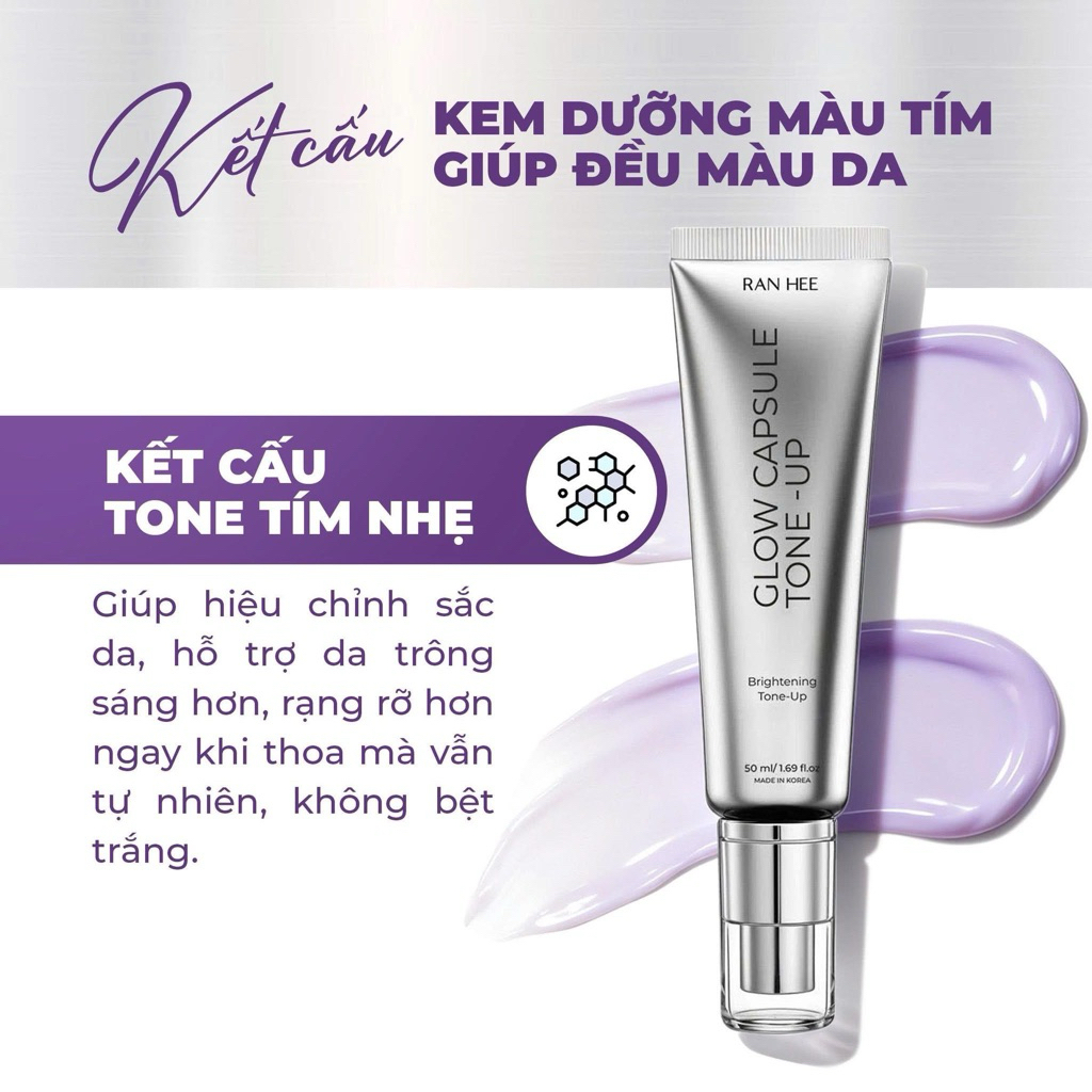 Kem Chống Nắng Hera rise Phiên bản mới Chính Hãng Nâng Tone Tự Nhiên Hộp 50gr