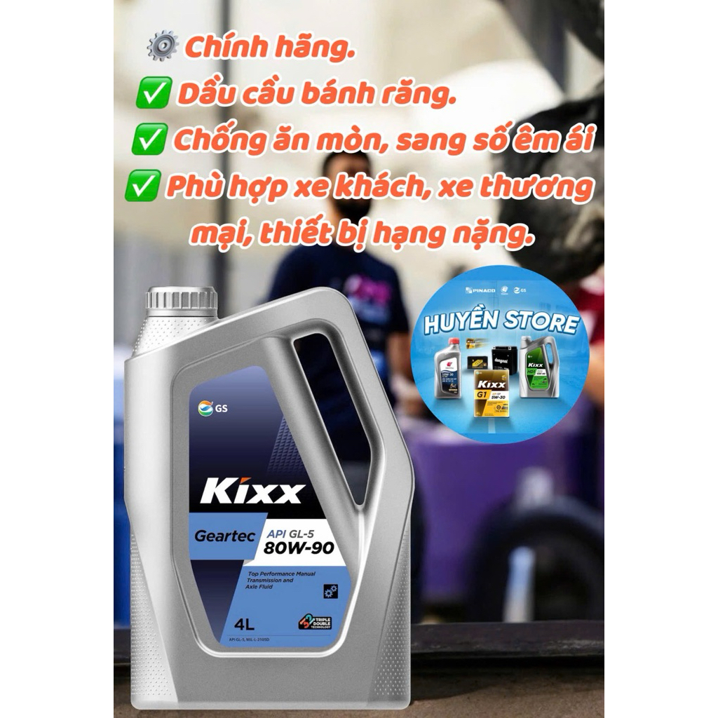 KIXX GL5-80W90 Dầu Cầu - Bánh Răng