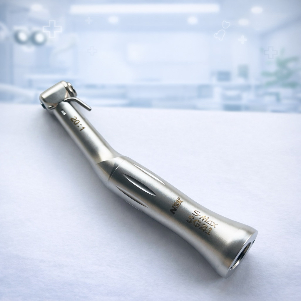 Đầu Cong Implant 20:1 – Tay Khoan Cắm Implant Nha Khoa – Có Đèn / Không Đèn – Dụng Cụ Nha Khoa