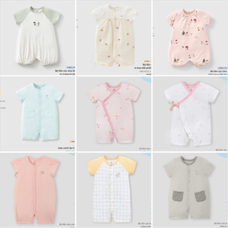   NOUS chính hãng  Body bodysuit cộc nous mềm mịn thoáng mát cho bé trai bé gái bé sơ sinh 