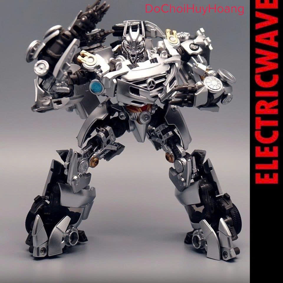 Mô hình transformation Soundwave robot biến đổi thành xe oto xám 18cm BT01