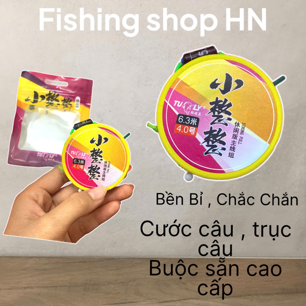 Cước Câu , Trục Câu Cá Buộc Sẵn Cao Cấp - Câu Được Cá To - Hàng Cao Cấp