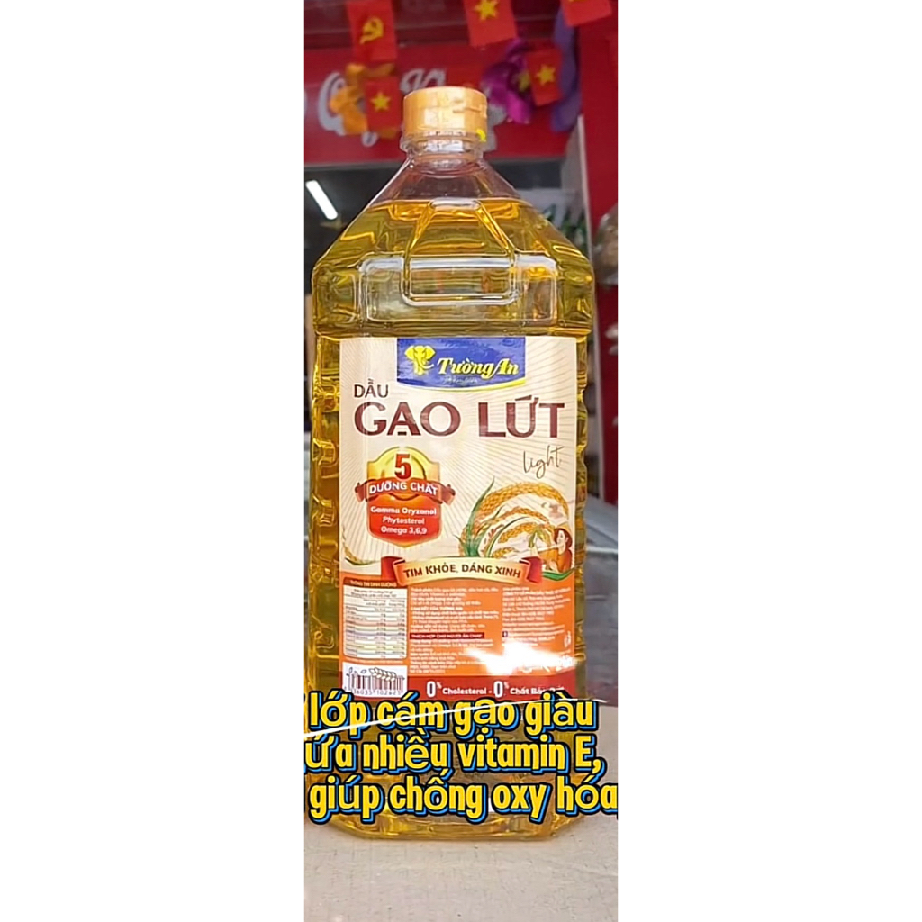 Dầu gạo lứt tường an 2l