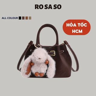 Túi xách nữ ROSASO TX71 - Túi mini thời trang kèm thú bông, phong cách trẻ trung, dễ thương