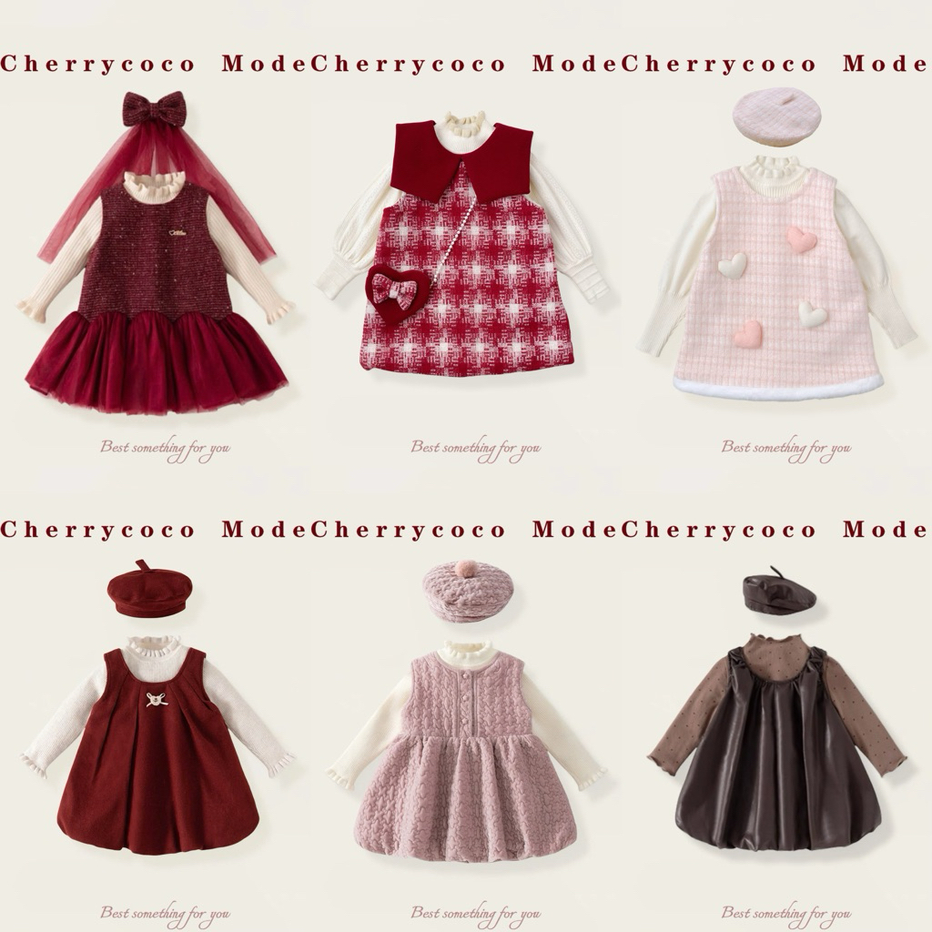 (HÀNG CAO CẤP) Váy và Set gái tiểu thư Cherry Coco