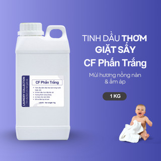 [Mùi thơm dịu êm - 1Kg] Tinh dầu giặt sấy hương CF Phấn Trắng - Mùi thơm của nước xả vải Phấn Trắng, Nồng Nàn & Lưu Hươn