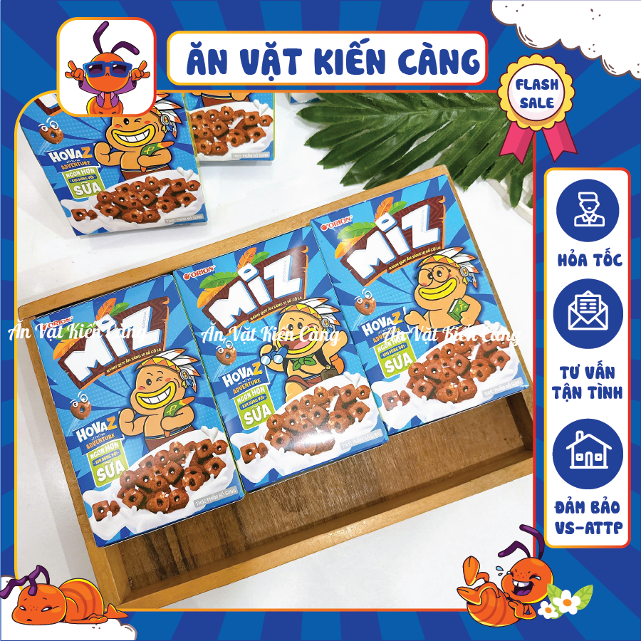 Combo Bánh Quy Socola Miz Orion [Hộp 54g], Bánh Quy Ăn Sáng Orion Toonies