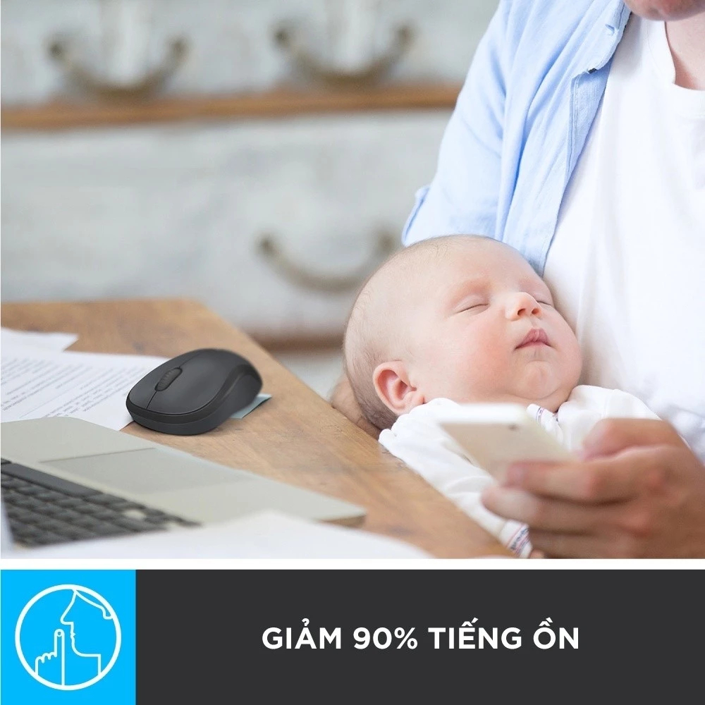 [ KẾT NỐI USB 2.4GHz ] Chuột không dây silent Logitech M220 siêu yên tĩnh giảm 90% tiếng ồn QUÀ TẶNG LÓT CHUỘT | BigBuy360 - bigbuy360.vn