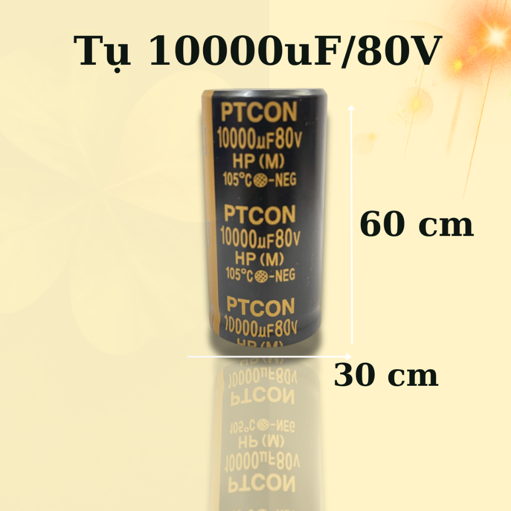 Tụ 10000uF/80V Tụ có phân cực #tụ #tu10000uF/80V #TU10000UF