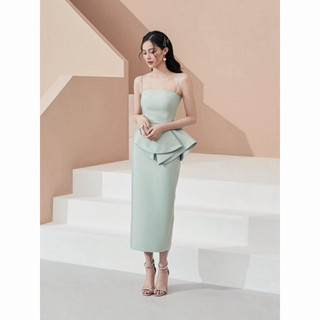 Váy S-M Lane Jt Jolie front draped midi dress! Chính hãng 100%! 1850K