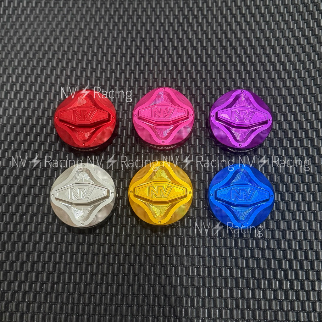 Chụp nắp xăng mẫu Yasogo K1 chữ NV Racing nhôm CNC lắp được nhiều dòng xe