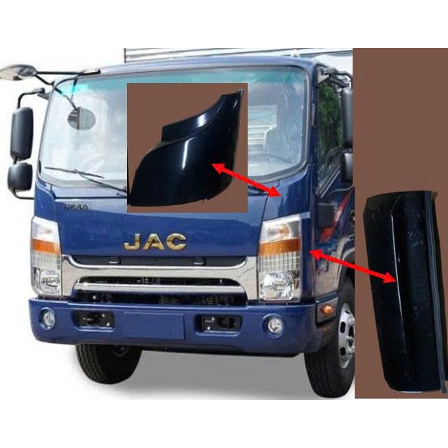 MẢNH TRÊN + MẢNH DƯỚI ỐP GIÓ SƯỜN ĐÈN PHA  LOẠI VÀNG DÀI JAC N350 N600