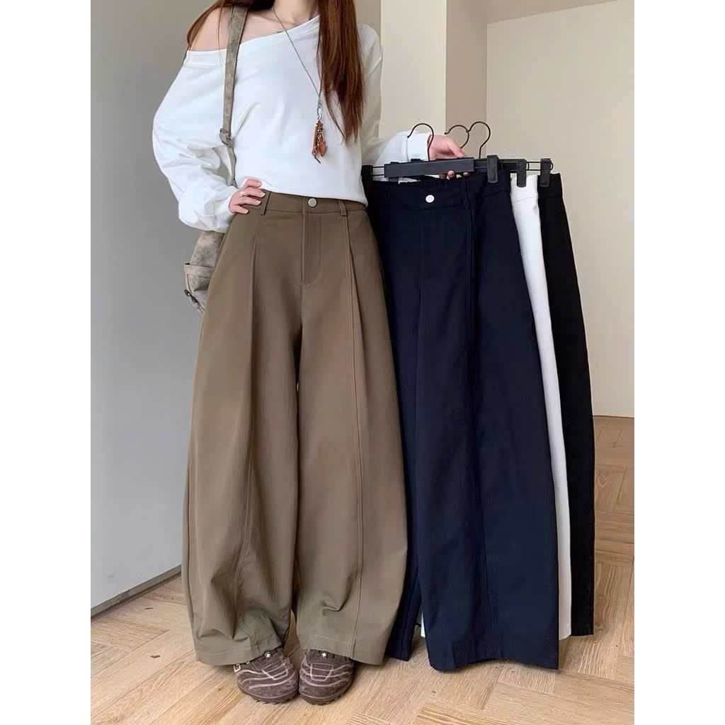 Quần KaKi Ống Rộng From Thụng , Quần Suông Basic Kiểu Dáng Hàn Quốc , Thoải Mái Thời Trang Dễ Phối | BigBuy360 - bigbuy360.vn