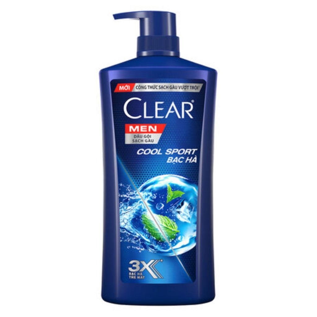 Dầu Gội Clear Men Cool Sport Bạc Hà 900g
