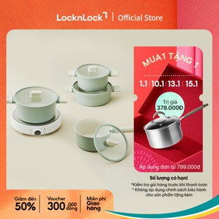  Nồi nhôm chống dính Suit Lock&Lock  Có thể sử dụng bếp từ  - Màu xanh mint- CSU1 