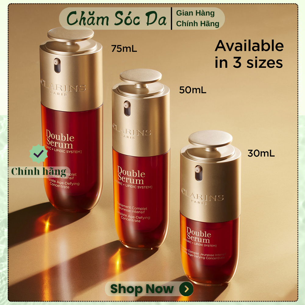 Tinh chất serum trẻ hoá da Clarins Double 50ml