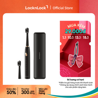  Bàn chải điện Lock&Lock Sonic Electric Toothbrush 35,000 VPM 5 chế độ ENR321BLK 