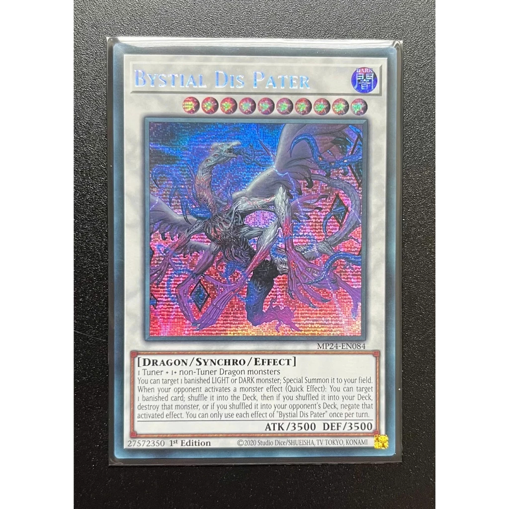 UK prismatic secret rare Lá bài thẻ bystial dis pater syn