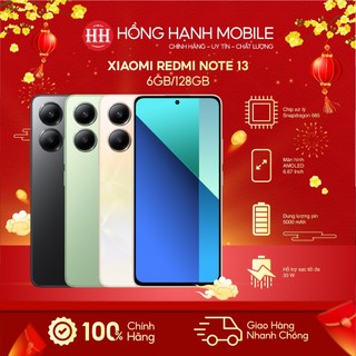  Điện Thoại Xiaomi Redmi Note 13 6GB 128GB - Hàng Chính Hãng 