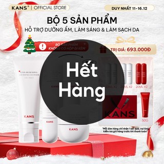   HẾT HÀNG  Set Kans Dưỡng Ẩm Làm Trắng Da KANS Neige Blanc Skin-Whitening Giảm Thâm Mụn Sáng Da Đều Màu Mờ Thâm 