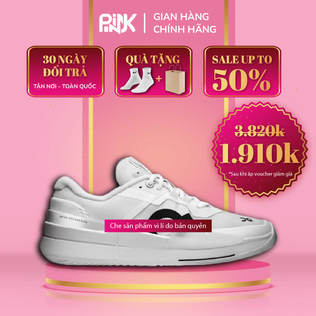 | AUTHENTIC | Giày On The Roger Pro 2 ‘All White’ - Pink Sneaker Authentics
