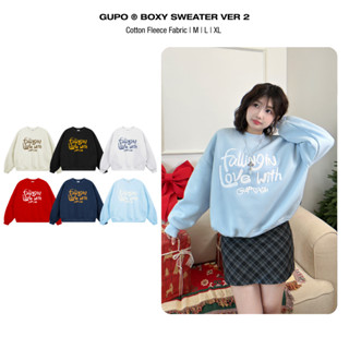   BST THU ĐÔNG  Áo Sweater Ver 2 Áo Nỉ Thêu Xù GUPO Form Boxy Tay Phồng Unisex Local Brand - SWT02 