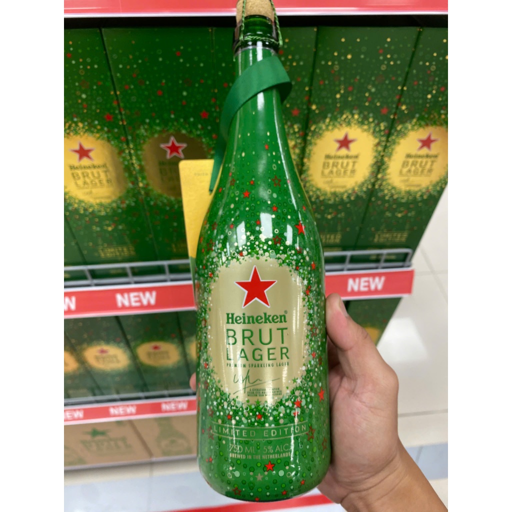 [CHAI] Bia Heineken Brut Lager Bia Sủi Bản Limited Edition nồng độ 5% Thể tích 750ml