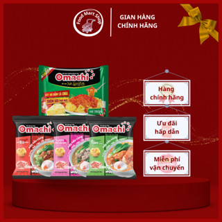  Thùng 30 gói mì khoai tây Omachi vị sườn hầm  bò hầm  lẩu tôm càng   mì trộn xốt Spaghetti 