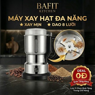 Máy Xay Hạt Khô Đa Năng XHK01 Máy Xay Tiêu Cafe Hạt Bột Khô Siêu Mịn 300W 8 Lưỡi Dao Inox