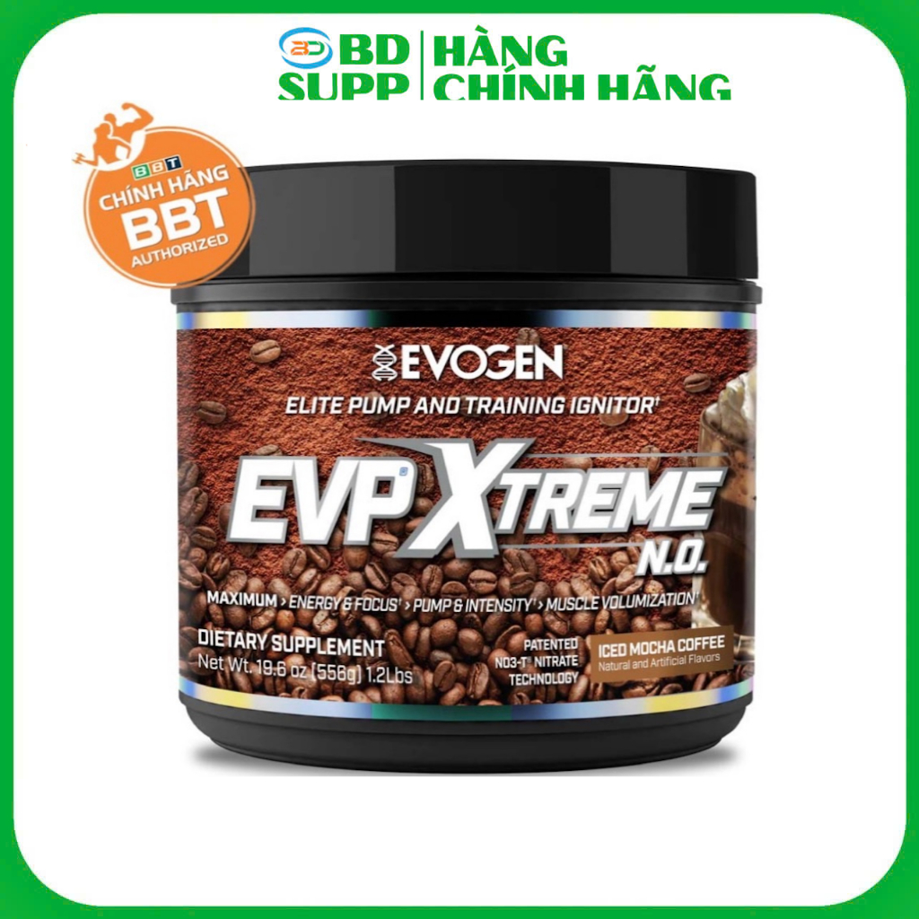 [Cty BBT Phân Phối] Bột Evogen Dùng Trước Tập Evp Xtreme 40 Lần Dùng, Hỗ Trợ Tập Luyện, Có Caffeine