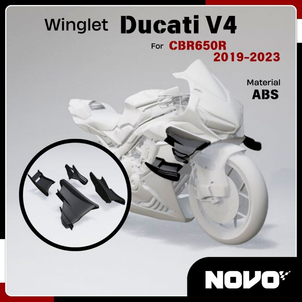 Winglet, Cánh gió Ducati cho CBR650R 2019-2023 - Phụ Kiện Cho Honda CBR650R