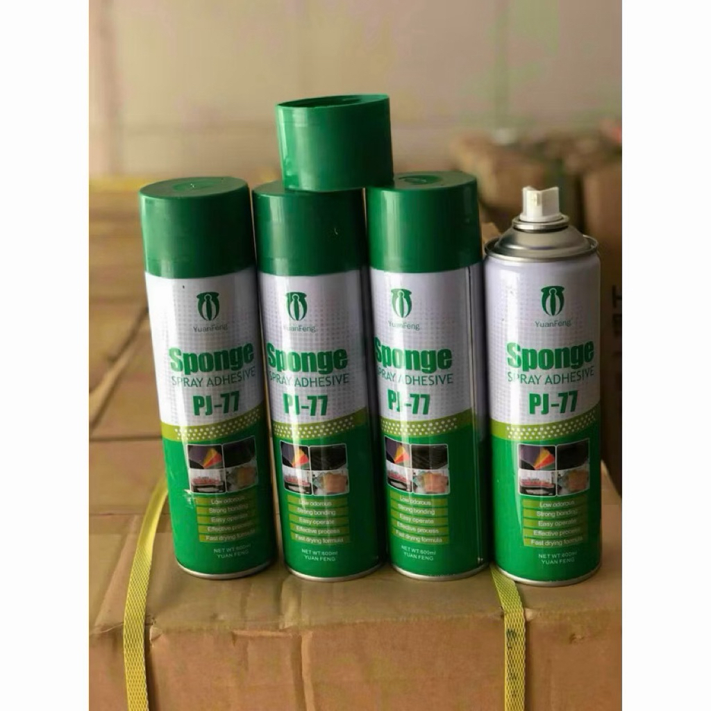 Keo Xịt Đa Năng J77 600ml - Dán Tường, Xốp, Cao Su, Thảm.Độ Bám Dính Cao, Chống Ẩm