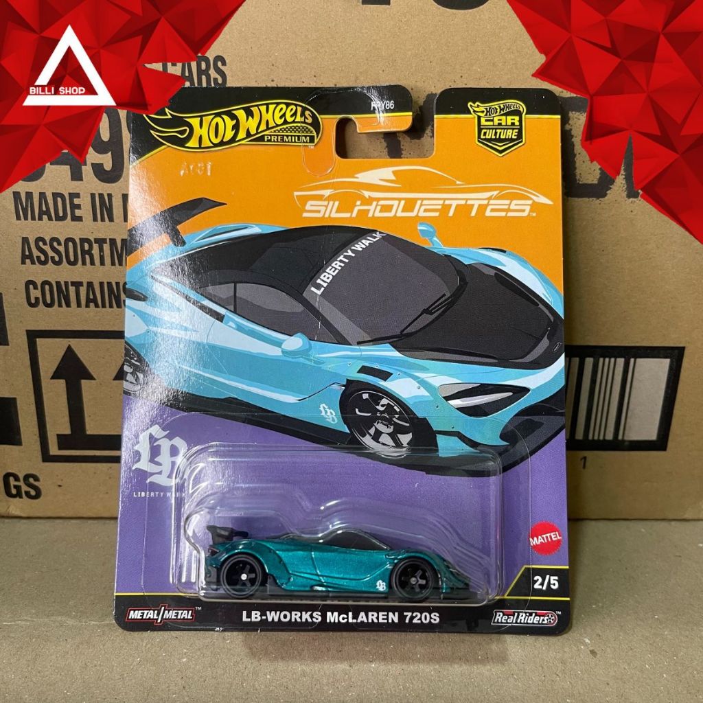 Xe mô hình Hot Wheels Premium LB-WORKS McLaren 720S - Silhouttes