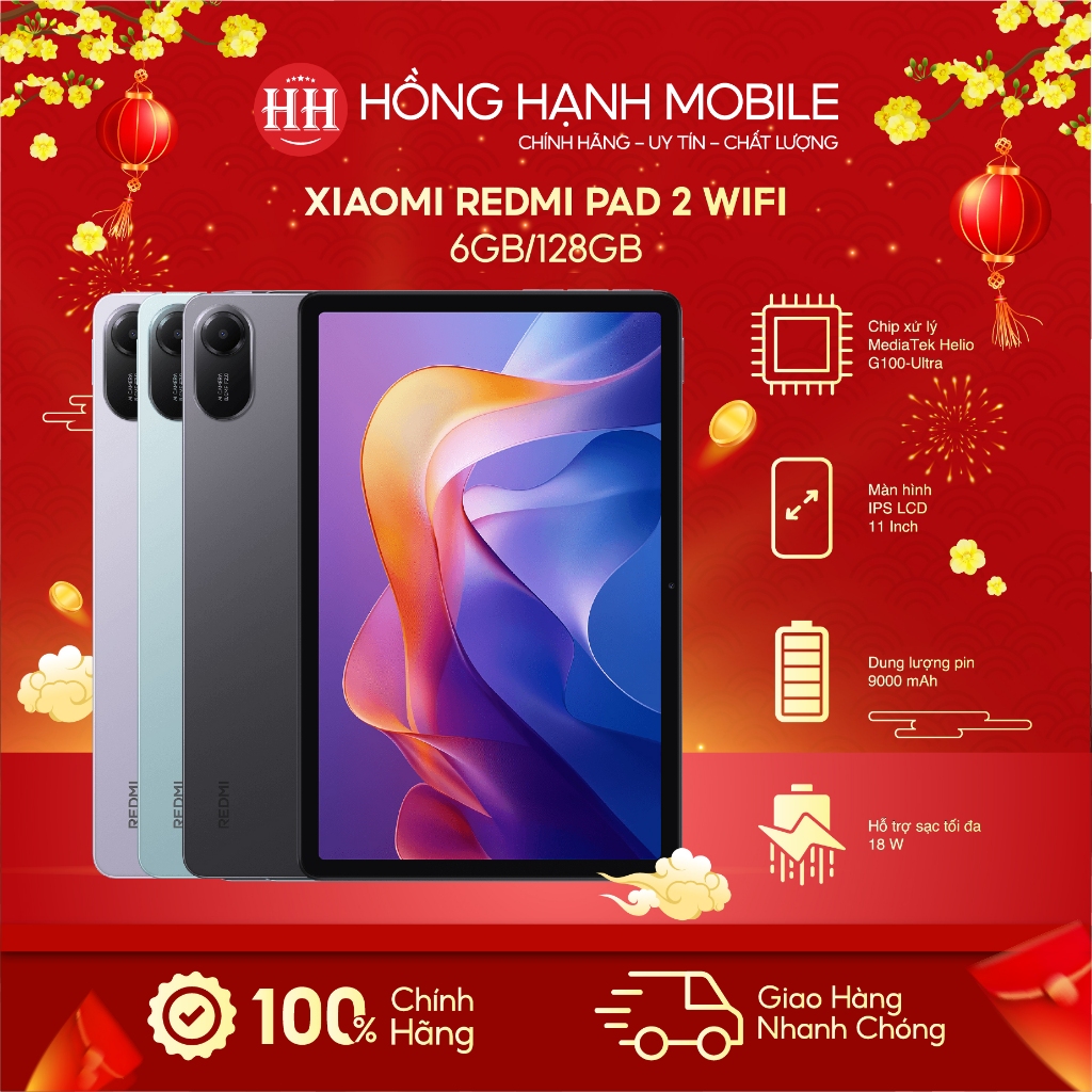 Máy Tính Bảng Xiaomi Redmi Pad 2 Wifi 6GB/128GB - Hàng Chính Hãng
